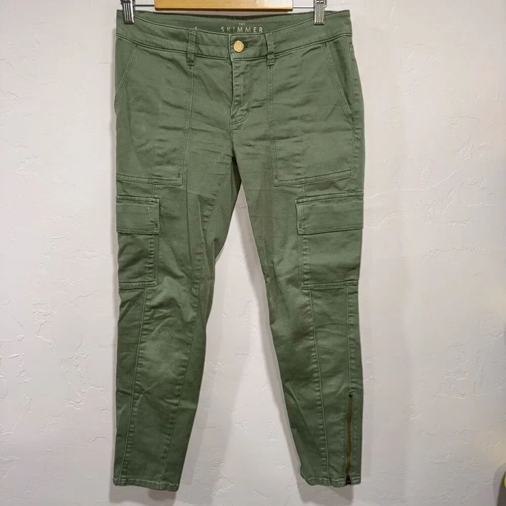 Ann Taylor The Skimmer Size 4 Olive Pants